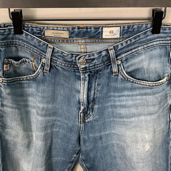 AG Adriano Goldschmeid *The Graduate Tailored leg” men’s size 30 jeans distress - Picture 2 of 7